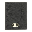 フェラガモ FERRAGAMO GANCINI CREDIT CARD HOLDER 741376660371004 Men 財布・カードケース BLACK onesize 【送料無料・関税込】
