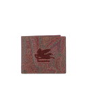エトロ ETRO Coated canvas wallet with paisley motif MP2D0001AA012M0019 Men 財布・カードケース Brown onesize 【送料無料・関税込】