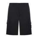 ストーンアイランド STONE ISLAND Cargo Bermuda With Compass Logo メンズ ウェア パンツ ショートパンツ Black...