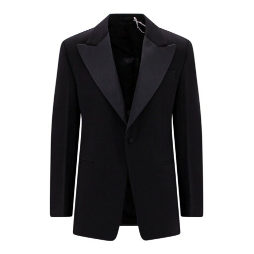フェラガモ FERRAGAMO Wool blazer with satin profiles 142202761935NERO Men スーツ・ジャケット Black 48 【送料無料・関税込】 フェラガモ FERRAGAMO Wool blazer with satin profiles 142202761935NERO Men スーツ・ジャケット Black 48 【送料無料・関税込】