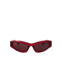バレンシアガ Balenciaga Sunglasses BB0387S003 Women サングラス・アイウェア Burgundy 58 【送料無料・関税込】