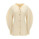 ジルサンダー Jil Sander Ribbed cardigan J03HP0010J14747105 Women ニット・セーター・カーディガン White DE36 DE38 DE40 36 34 38 40 32 【送料無料・関税込】