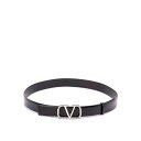 ヴァレンティノ Valentino Garavani Vlogo Signature Buckle Belt メンズ アクセサリー ベルト・サスペンダー Bla...