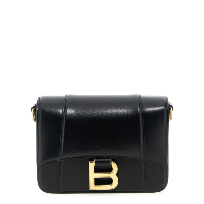 Balenciaga バレンシアガ レディース ハンドバッグ・ショルダーバッグ 8285222ABQ81000 'Flap Hourglass' small crossbody bag Black onesize IT0 【送料無料・関税込】