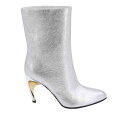 アレキサンダー・マックイーン Alexander McQUEEN Laminated leather ankle boots ウィメンズ シューズ ブーツ Si...