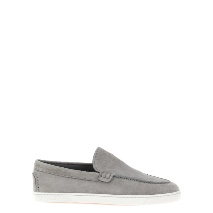 Christian Louboutin クリスチャン ルブタン メンズ ローファー 3250652N010 'Moonboat' loafers Gray 40 41 42 42.5 43 43.5 45 【送料無料・関税込】