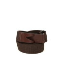 トッズ Tod's Greca brown canvas belt XCMCP770100HGRS800 Men ベルト・サスペンダー Dark Brown 1...