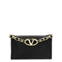 Valentino Garavani ヴァレンティノ レディース クラッチバッグ・ポーチ 5W2B0N94PHV0NO Valentino Garavani 'VLogo Chain' clutch bag Black onesize 【送料無料・関税込】