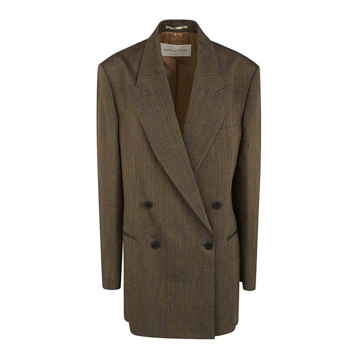 ドリスヴァンノッテン Dries Van Noten Double breasted blazer ウィメンズ ウェア ジャケット & コート スーツ・ジャケット Orange S 女性 2410104018379200 【送料無料・関税込】