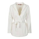マックスマーラ Max Mara Jacket ウィメンズ ウェア ジャケット & コート カジュアルジャケット・ベスト White M S 女性 AQUILE...