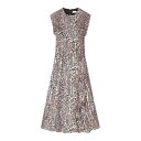ガニー GANNI Leopard Midi Dress With Sequins T4181943 Women ワンピース・ドレス・オールインワン Multi...