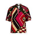 エミリオプッチ Emilio Pucci 'Vivara' top 4HRM254H727020 Women Tシャツ・カットソー Multicolor M S...