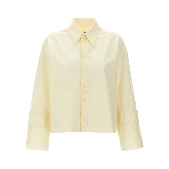 MM6 Maison Margiela エムエムシックス レディース シャツ・ブラウス S62DT0034S47294102 Logo print shirt White IT38 IT40 IT42 42 40 【送料無料・関税込】