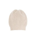 ブルネロ・クチネリ Brunello Cucinelli Ribbed trim beanie M32373999C9504 Women 帽子 White S ...