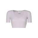 クレージュ Courr?ges Crop Top In Cotton 224MPU164FI00010077 Women タンクトップ・キャミソール Grey ...