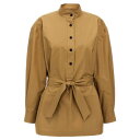 サンローラン Saint Laurent COTTON TUNIC ウィメンズ ウェア トップス シャツ・ブラウス Beige FR38 FR34 FR36 女...