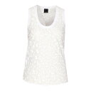 ピンコ PINKO White Dave Tank Top 105260A2MNZ04 Women タンクトップ・キャミソール White XS S 【送料無料...