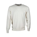 ブルネロ・クチネリ Brunello Cucinelli Cashmere crewneck sweater M2200100CV627 Men ニット・セーター・カーディガン Cream 54 【送料無料・関税込】