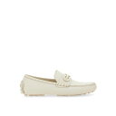 フェラガモ FERRAGAMO Leather loafers 768041020983026 Men ローファー White 7.5 8 【送料無料・関税込】
