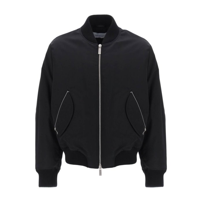 オフホワイト Off-White nylon-canvas bomber jacket メンズ ウェア ジャケット & コート カジュアルジャケット・ベスト Black L M S XL XS 2XL XXS 3XL XXXS 4XL 5XL 6XL 男性 OMEH054F23FAB0011010 【送料無料・関税込】