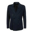CIRCOLO 1901 チルコロ1901 メンズ スーツ・ジャケット CN4240447 Navy Blue Double-breasted Jacket Blue 52 54 【送料無料・関税込】