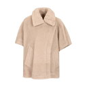 【楽天スーパーセール 最大75%OFF+P2倍】Max Mara マックスマーラ レディース コート・ダウン 2524736122600501002 Alpaca and wool teddy cape Beige IT0 【送料無料・関税込】