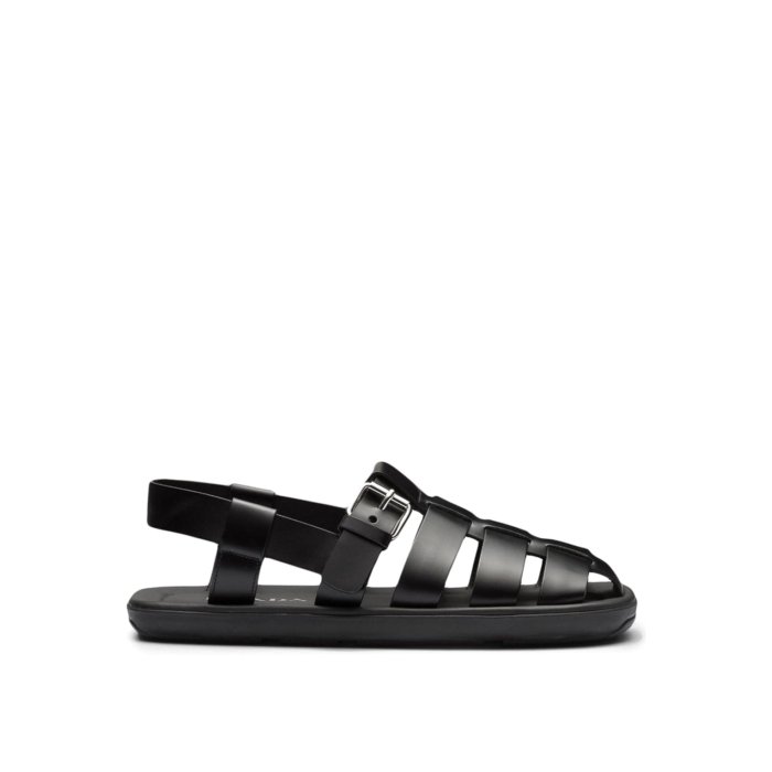 【楽天ブラックフライデー最大80%OFF+P2倍~】Prada プラダ メンズ サンダル 2X3093FG001B4LF0002 Interwoven Stra...