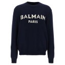 バルマン Balmain LOGO WOOL SWEATER メンズ ウェア トップス ニット・セーター・カーディガン Blue L M S XL 男性 DH1...