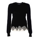 アレキサンダー・マックイーン Alexander McQUEEN Cobweb Lace Sweater 829288Q1BC81080 Women ニット・セーター・カーディガン Black M 【送料無料・関税込】(4)