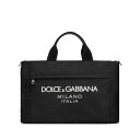 【楽天スーパーセール 最大75%OFF+P2倍】Dolce & Gabbana ドルチェガッバーナ メンズ トートバッグ BM2125AG1828B956 LOGO-LETTERING NYLON HOLDALL 8B956 NERO onesize 【送料無料・関税込】