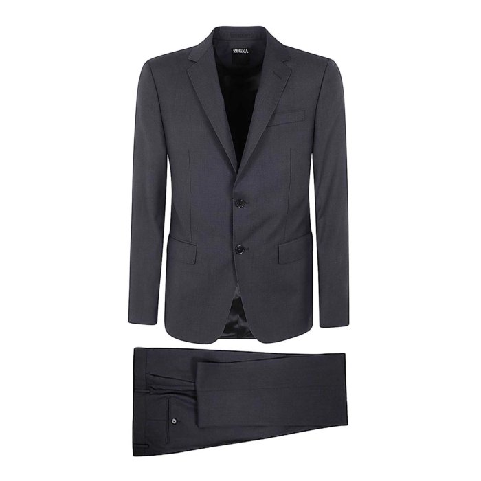 ゼニア ZEGNA Pure Wool Suit R822773A8281CGN Men スーツ・ジャケット Grey 46 【送料無料・関税込】