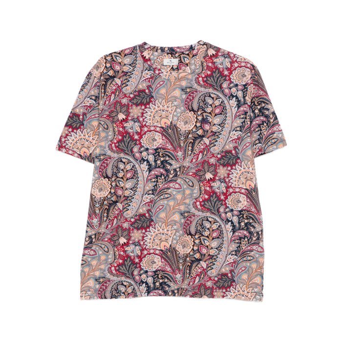 ETRO エトロ メンズ Tシャツ・カットソー AKG28MRMA0002X0886 T-shirt Etro RED S M XL 2XL L 【送料無料・関税込】
