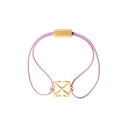 Off-White オフホワイト レディース ブレスレット OWOA12EC99MET0013B76 LOGO BRACELET PINK M L 【送料無料・関税込】