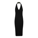 バルマン Balmain Halterneck Knit Midi Dress ウィメンズ ウェア トップス ワンピース・ドレス・オールインワン Black 3...