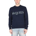 アレキサンダー・マックイーン Alexander McQUEEN COTTON LOGO EMBROIDERY JERSEY メンズ ウェア トップス ニット・...
