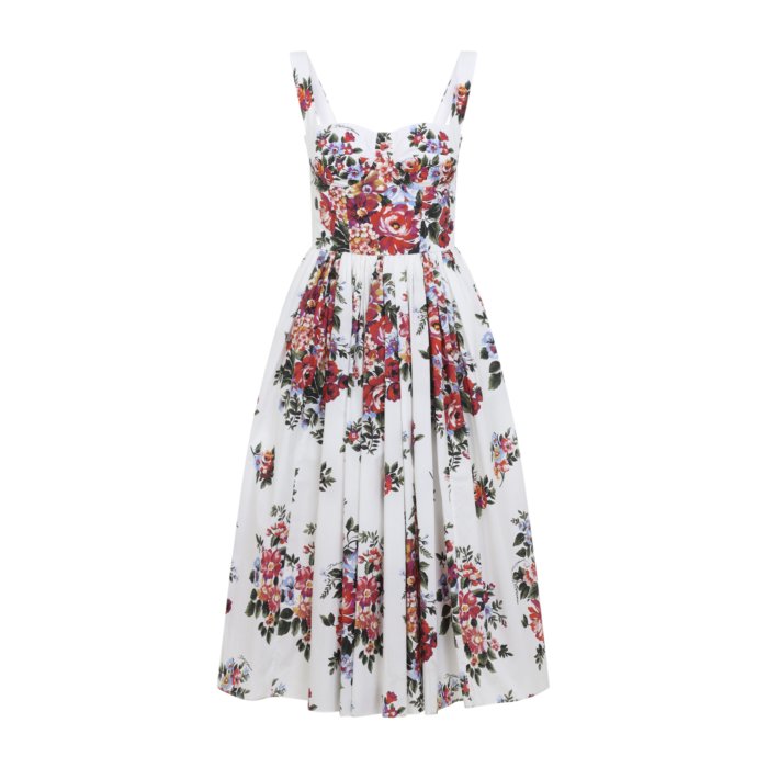 Dolce & Gabbana ドルチェガッバーナ レディース ワンピース・ドレス・オールインワン F6TTGTHS5UUHA5ZO 'Mazzo di Fiori' dress White IT38 IT42 IT46 IT34 IT36 IT40 IT44 IT48 IT50 IT52 IT54 40 42 38 44 46 48 【送料無料・関税込】