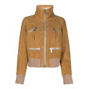 ディースクエアード Dsquared2 ribbed-detail zipped-up bomber jacket ウィメンズ ウェア ジャケット & コート カジュアルジャケット・ベスト Brown 44 42 40 女性 S75AM0927SY1600132 【送料無料・関税込】