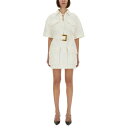 バルマン Balmain COTTON GABARDINE SHORT DRESS FF1R7415DF780FC Women ワンピース・ドレス・オールインワ...