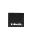 ディースクエアード Dsquared2 Logo-debossed bi-fold wallet WAM0044251038882124 Men 財布・カードケース Black onesize 【送料無料・関税込】
