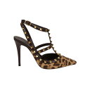 ヴァレンティノ Valentino Garavani ANKLE STRAP ROCKSTUD T. 100 WS0393MSDMQU Women パンプス・ハイヒール MQU LEOPARD FONDANT 36.5 【送料無料・関税込】