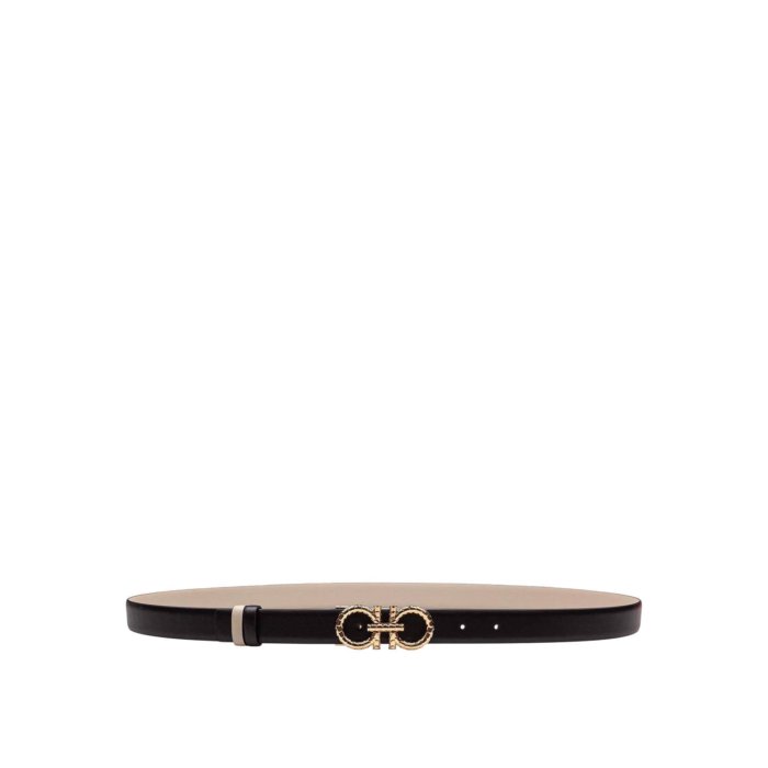フェラガモ FERRAGAMO Reversible Belt ウィメンズ アクセサリー ベルト・サスペンダー Black 100 女性 230359NEROSTONE 【送料無料・関税込】
