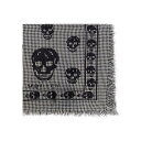 アレキサンダー・マックイーン Alexander McQUEEN Scarfs メンズ アクセサリー スカーフ・マフラー BLACK/IVORY Black U...