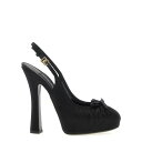【楽天スーパーセール 最大75%OFF+P2倍】Dolce & Gabbana ドルチェガッバーナ レディース パンプス・ハイヒール CG0927AD1608B956 'Vally' slingback Black 371/2 381/2 391/2 IT36 IT361/2 IT37 IT371/2 IT38 IT381/2 IT39 IT40 37 36.5 36 38 37... 【送料無料・関税込】