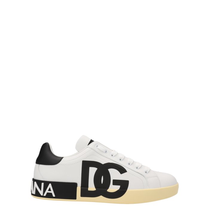 【楽天スーパーセール 最大80%OFF+P2倍~】Dolce & Gabbana ドルチェガッバーナ メンズ スニーカー CS1772AC33089697 'Portofino' sneakers White/Black 391/2 401/2 411/2 421/2 431/2 41 43 40 39 42 44 45 39.5 40.5 41.5 42.5 43.5 46 47 【送料無料・関税込】