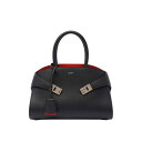 フェラガモ FERRAGAMO Black Hug Handbag 767814215608NERO Women ハンドバッグ・ショルダーバッグ Black o...