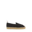 トム・ブラウン Thom Browne ESPADRILLE PENNY VARSITY ウィメンズ シューズ ローファー Black 38 39 37 36 ...