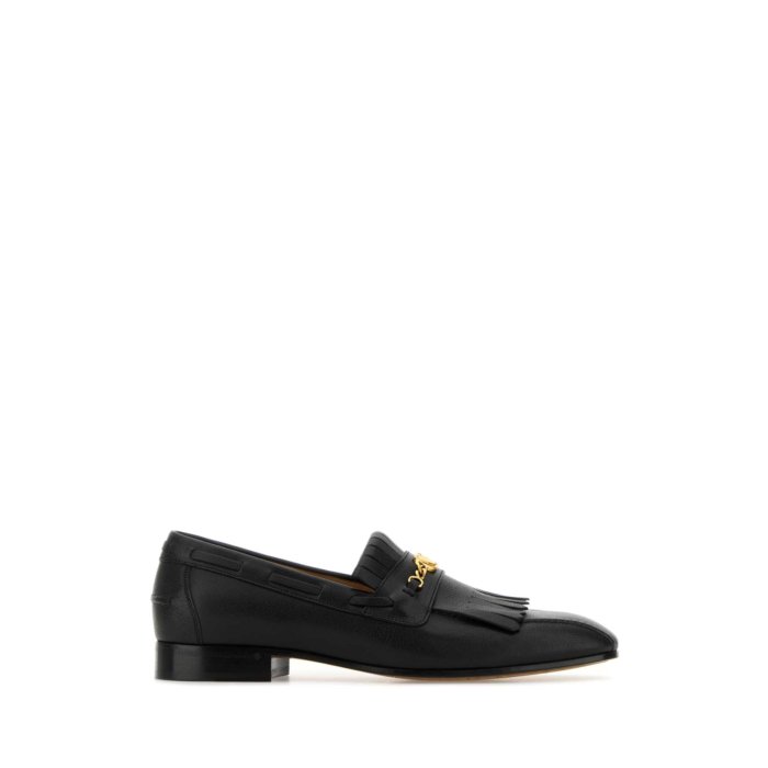 【楽天ブラックフライデー最大80%OFF+P2倍~】Valentino Garavani ヴァレンティノ メンズ ローファー 6Y0S0L05VMH0NO Black leather VLogo Signature loafers Black 421/2 431/2 40 41 42 43 44 45 39 41.5 42.5 【送料無料・関税込】
