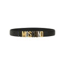モスキーノ MOSCHINO BELT WITH LOGO MD6003PP0MFR000B Men ベルト・サスペンダー BLACK 95 90 100 【送...