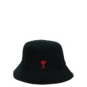 アミパリス AMI Paris 'Ami De Coeur' bucket hat UHA246AW0041001 Women 帽子 Black 56cm 58...