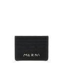 マルニ Marni Logo card holder PFMI0104U0P653300N99 Men 財布・カードケース Black onesize 【送料無料・関税込】
